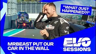 MrBeast CRASHED Our Car | Formula E Evo Sessions