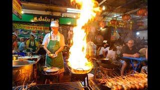 [4K] Bangkok Chinatown or Yaowarat Road night street food, Bangkok