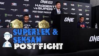 Superlek and Seksan ONE 168 post fight press conference | ONE Championship