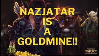 Nazjatar is a goldmine!! Top 5 best gold farms explained in this zone in wow retail