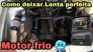 Como deixar a Lenta perfeita com motor frio / injeção programável Fueltech FT 250 a 600.