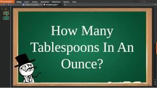  How Many Tablespoons In An Ounce