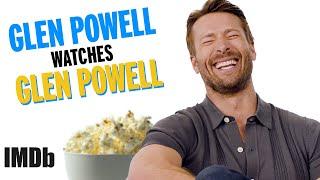 GLEN POWELL watches... Glen Powell! | Hit Man Interview | IMDb