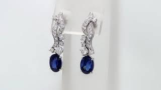 Sapphire and Diamond Earrings from Kaufmann de Suisse