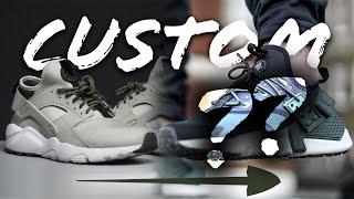 Transforming Nike Huarache Ultra to Huarache Drift Custom Sneakers