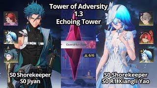 S0 Shorekeeper X S0 Jiyan & S0R1 Xiangli Yao - Echoing Zone Overdrive Zone ToA 1.3 - Wuthering Waves