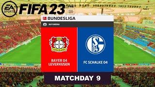 Leverkusen Vs. FC Schalke 04 - Bundesliga 22/23 Matchday 9 | FIFA 23 - Next Gen PC