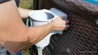 Installing Hayward skimmer, the best upgrade possible, Coleman Intex Best Way pool,