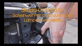 Skoda Octavia 1Z Scheinwerfer ausbauen und Lampen wechseln