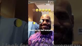 Old man lebron lost his hair