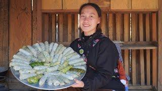 How to make cabbage rolls with meat, At the farm on the days Hien is not at home