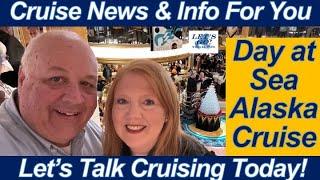 CRUISE NEWS! Our Sea Day Group Cruise to Alaska July 2024 Onboard Activities Champagne Waterfall