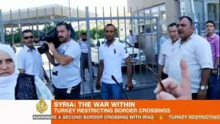 Turkey restricts border crossings with Syria