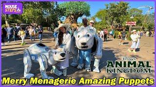 Merry Menagerie at Disney’s Animal Kingdom -  Life Sized Animal Puppets - Disney World Holidays 2024