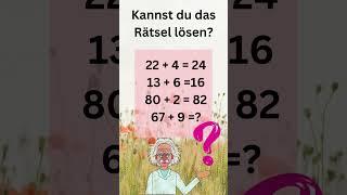 Matherätsel für Erwachsene #shorts