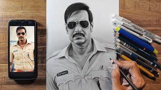 Drawing Singham Again - Ajay Devgan | Time-lapse