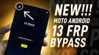 FREE : All Motorola Android 13 FRP Bypass 2023 [ Without PC ]