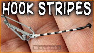 How to paint stripes on a tail hook - scale modelling tutorial