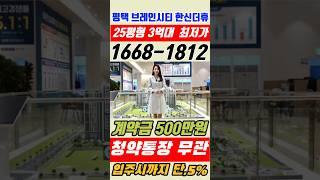 평택 브레인시티 미분양 줍줍 평택 브레인시티 한신더휴 3억대 아파트