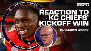 NFL IS BACK  Damien Woody REACTS to Chiefs' OPENING NIGHT WIN  Xavier Worthy HYPE! | SC with SVP