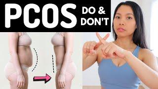 PCOS DO & DON'T TO LOSE WEIGHT, 20 min fast walking workout to burn belly fat | Hana Milly