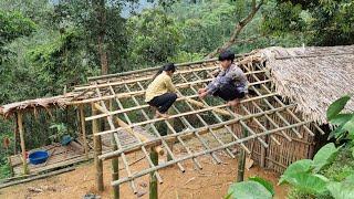 Two brothers, rebuilt their kitchen with bamboo after it was destroyed - completed construction