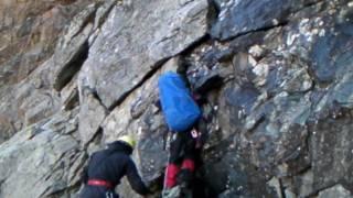 Ascent of Dych Tay, Bezangi, Central Caucasus.wmv