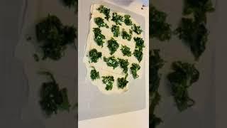 Spinach Puff Pastry Christmas Tree #shorts