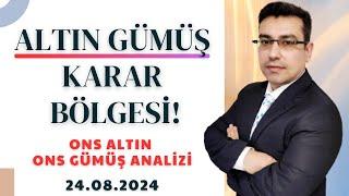 ALTIN YÜKSELİŞ, GÜMÜŞ KARAR BÖLGESİ! ONS ALTIN ONS GÜMÜŞ YORUM (altın yorumları gümüş yorumları)