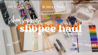 AFFORDABLE SHOPEE SCHOOL SUPPLIES HAULBack to School GIVEAWAY|Stationery & Online Class Essentials