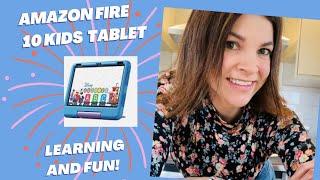 Best Kids Tablet for Learning: Amazon Fire 10 Kids Tablet Review!