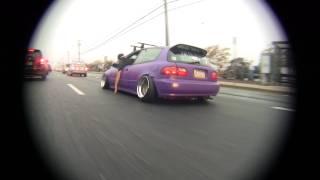 Jake Looneys Purple Honda Civic at H20 2011