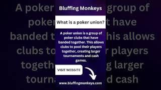 Whats Is a poker union