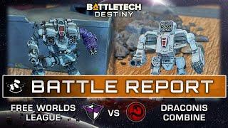 Draconis Combine Vs Free Worlds League | Battletech Destiny Battle Report | Battletech Gameplay