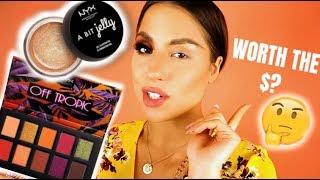 NYX OFF TROPIC PALETTE & JELLY HIGHLIGHT REVIEW...BOP OR FLOP?!