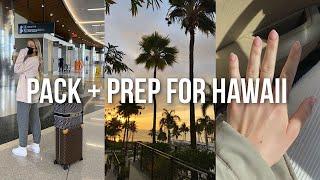 VLOG: packing for hawaii, trying on new outfits + getting my nails done!