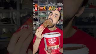 Food ASMR Eating a Giant KitKat Bar  #asmr #food #mukbang #satisfying #kitkat #chocolate