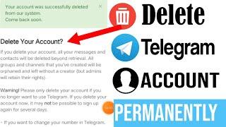 how to delete telegram account permanently | telegram account delete Kaise Kare