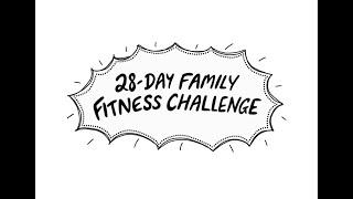 #VisualDoodle Logo & Map - 28 Day Family Fitness Challenge Celebration