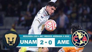 Pumas 2 vs America 0 Resumen Goles 2022