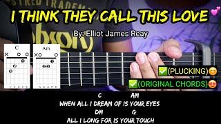 I Think They Call This Love - Elliot James Reay (Plucking Version) | Guitar Tutorial Chords