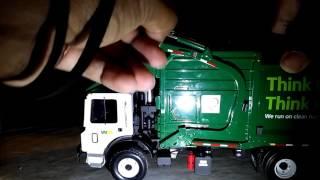 First Gear 1:34 scale Garbage Truck In Action.