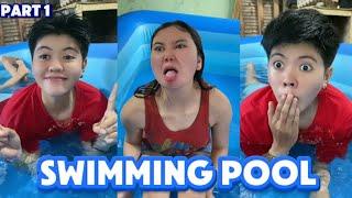 MAY SWIMMING POOL SI ANGEL | ANGEL FUNNY VIDEO | GOODVIBES.