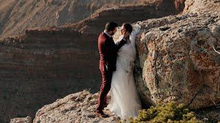 A Windy Grand Canyon Elopement #grandcanyon #elopement #adventureelopement #weddingvideography