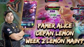 ALICE EXPLANE DEPAN LEMON !! LEMON LATIHAN BUAT WEEK 2 ?! - MOBILE LEGENDS