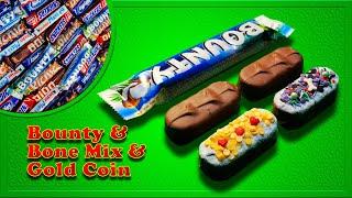 Opening Bounty candy! Decorating with Bone Mix & Gold Coin sprinkles! ASMR sounds!