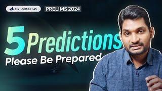 5 *Most Expected* Trends Predicted for Higher Score in Prelims 2024 #upsc #upscprelims2024