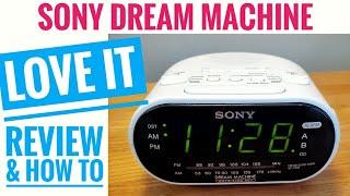 Sony Dream Machine Alarm Clock REVIEW LOVE IT  ICF-C318  How to set Alarm & Clock