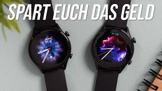 Amazfit GTR 3 vs. GTR 3 Pro: Muss es immer Pro sein? - Test