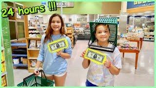 EATING WITH ONLY $5.00 DOLLARS FOR 24 HOURS | SISTER FOREVER